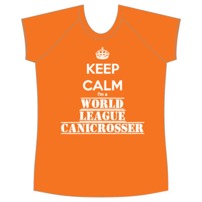Customisable Keep Calm Canicross Women's Raglan Tee Thumbnail