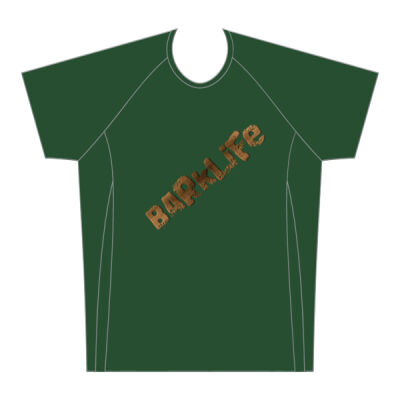 BarkLife 10 Run Mens Athletic Raglan Short Sleeve Shirt Single Colour Thumbnail