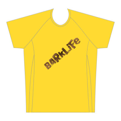 BarkLife 25 Run Mens Athletic Raglan Short Sleeve Shirt Single Colour 2 Thumbnail