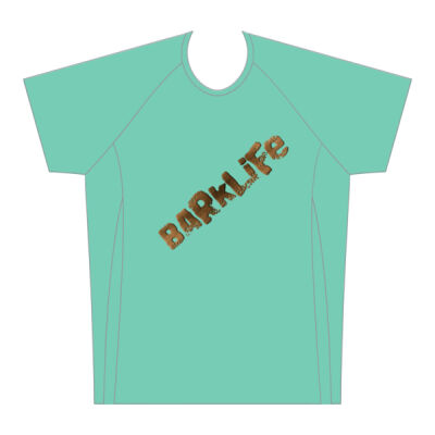 BarkLife 50 Run Mens Athletic Raglan Short Sleeve Shirt Single Colour Thumbnail