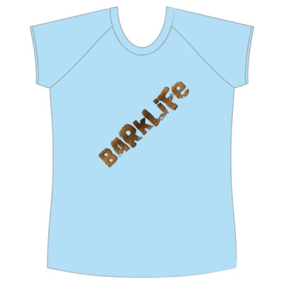 BarkLife 50 Run Womens Athletic Raglan Short Sleeve Shirt Single Colour 3 Thumbnail