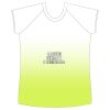 womens athletic raglan cut sleeve shirt gradient Thumbnail
