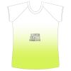 womens athletic raglan cut sleeve shirt gradient Thumbnail