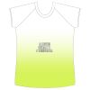 womens athletic raglan cut sleeve shirt gradient Thumbnail