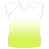 womens athletic raglan cut sleeve shirt gradient Thumbnail