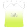 womens athletic raglan cut sleeve shirt gradient Thumbnail