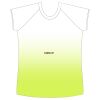 womens athletic raglan cut sleeve shirt gradient Thumbnail
