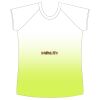 womens athletic raglan cut sleeve shirt gradient Thumbnail