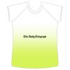 womens athletic raglan cut sleeve shirt gradient Thumbnail